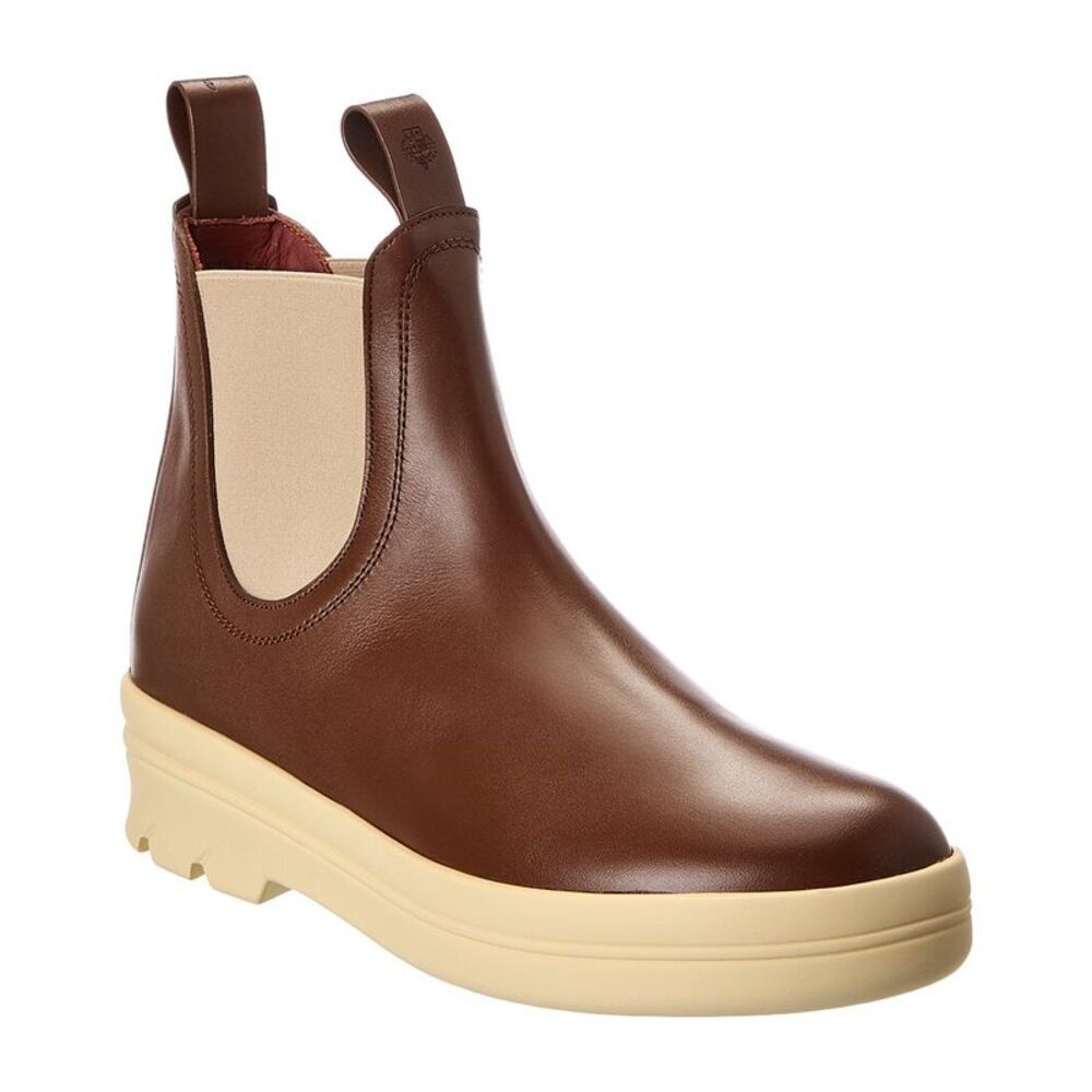 Loro Piana Leather Bootie, Brown